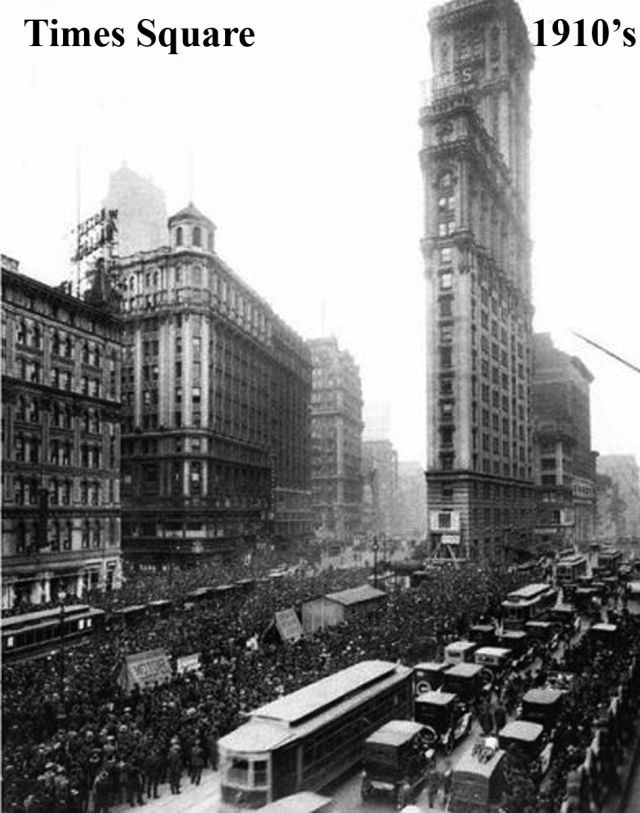Как менялась площадь таймс-сквер в Нью-Йорке на протяжении 140 лет.