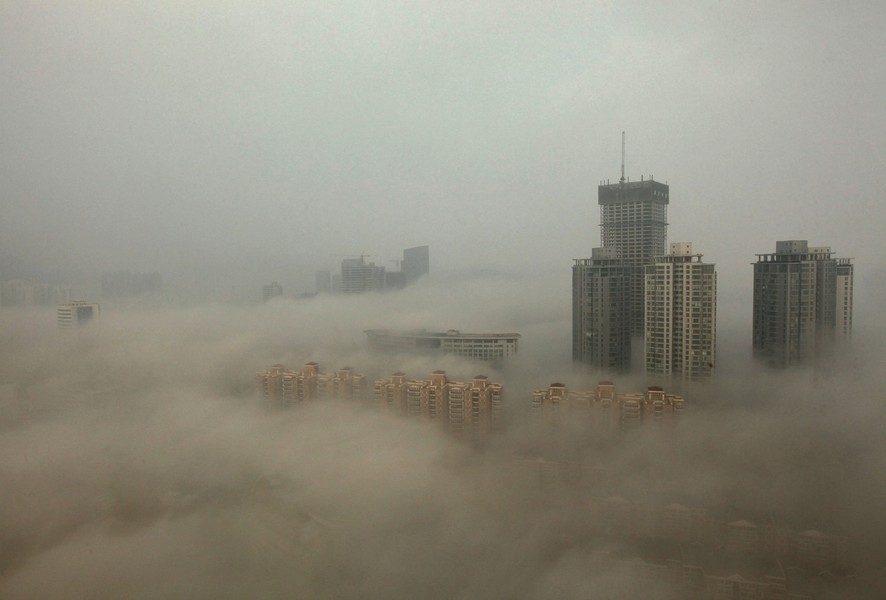 Густой смог в Китае