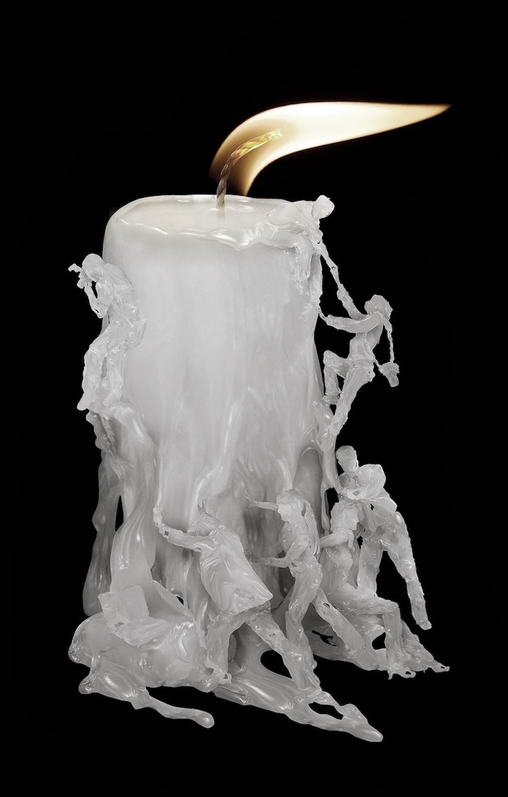 Фотография сложной скульптуры из свечного воска от Ferdi Rizkiyanto