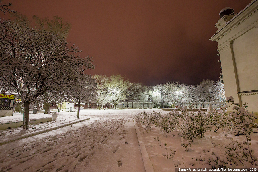 Ночное одеяло из снега или небанальный Севастополь 