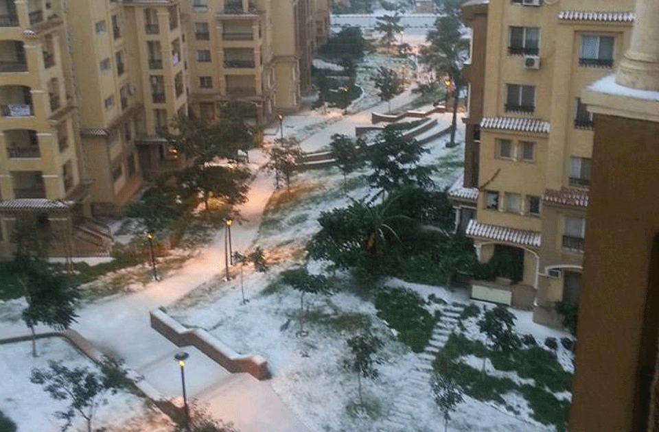 В Египте впервые за 122 года выпал снег