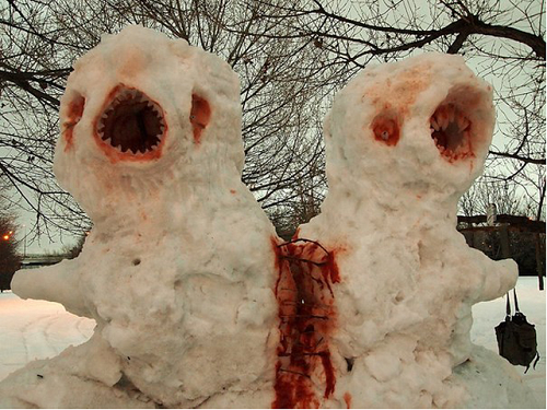Необычные снеговики