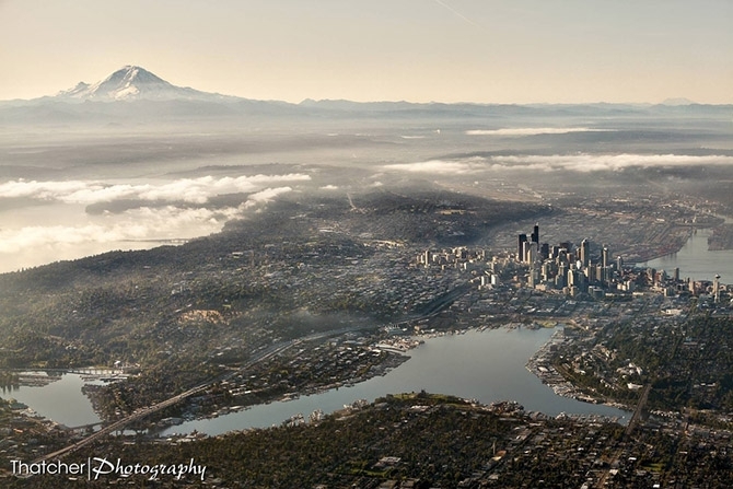 Потрясающие фотографии городов с высоты птичьего полета