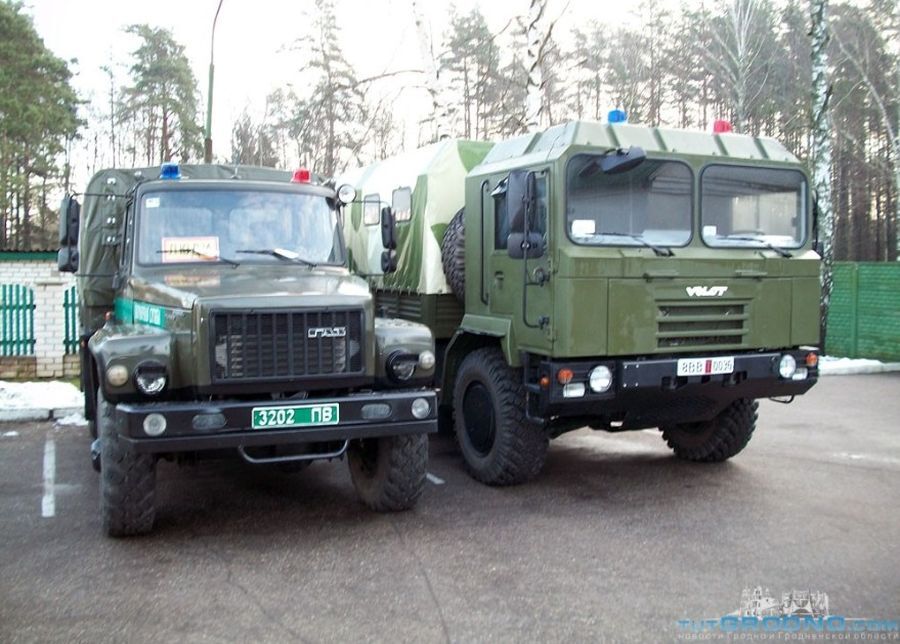 Белорусские пограничники испытывают новый грузовик