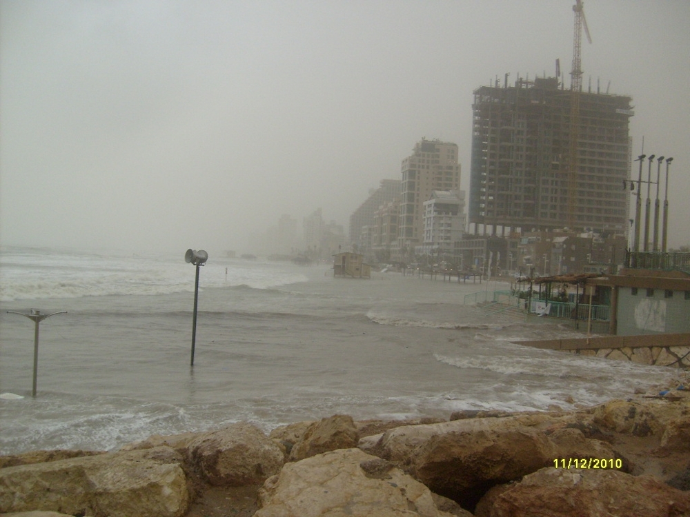 зимняя буря в Израиле в 2010 