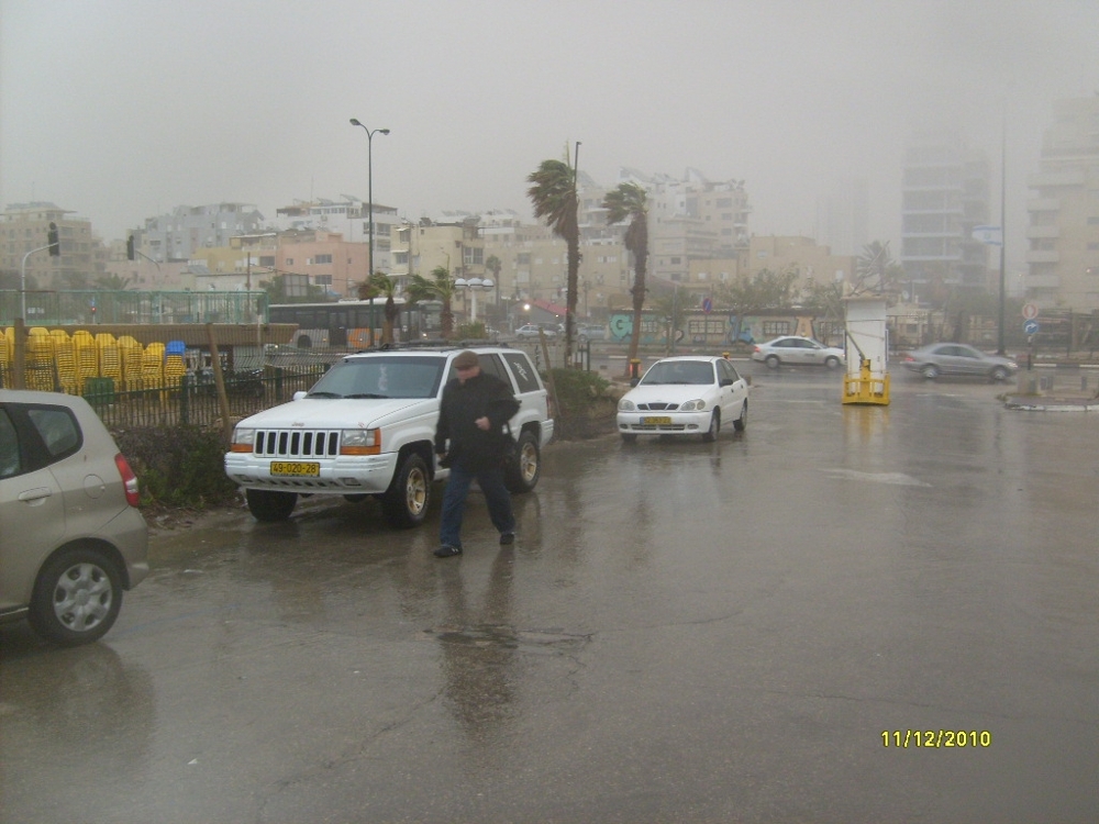 зимняя буря в Израиле в 2010 