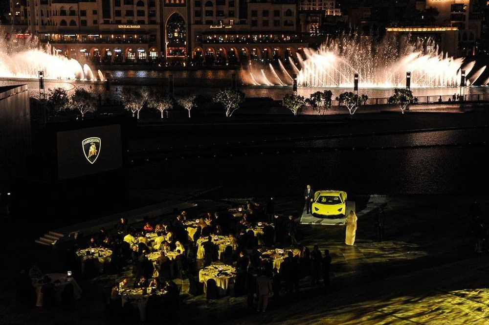 Встреча владельцев Lamborghini в Дубае