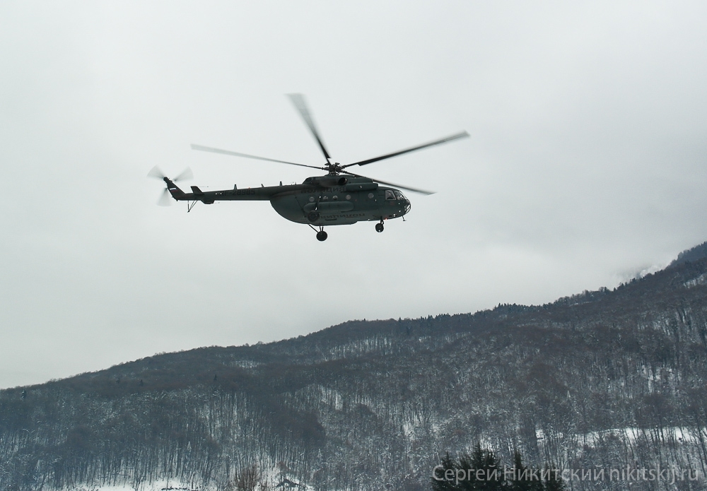Сочинские Олимпийские объекты с вертолета