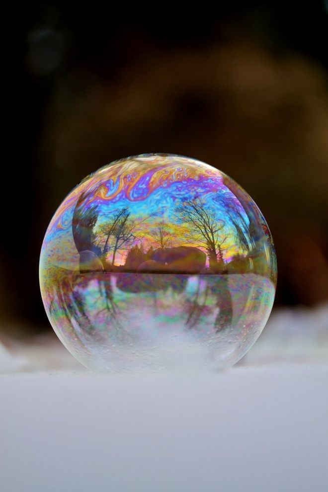  Замороженные мыльные пузыри