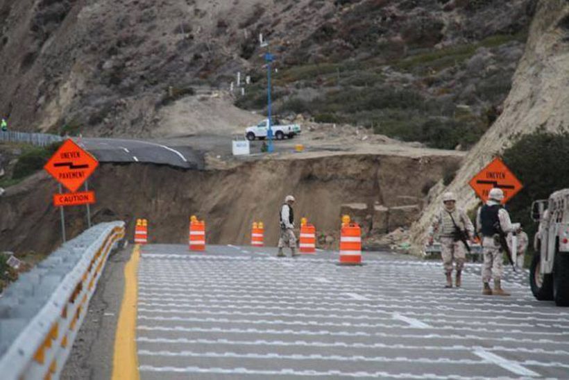 В Мексике провалился участок шоссе 