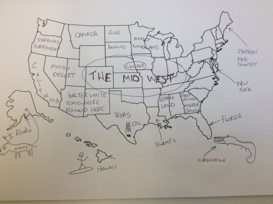  Как европейцы видят карту Америки