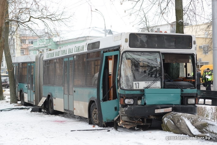 ДТП с автобусом в Гомеле