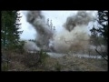 Взрыв деревянного туалета в лесу!