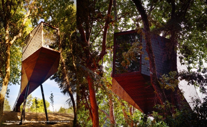 Лесные экодома Tree Snake Houses