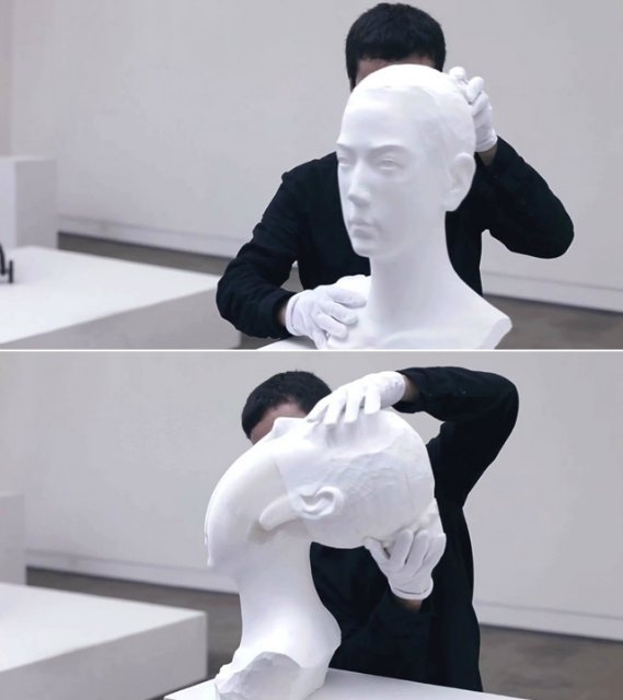 Вы думаете, что видите скульптуру из гипса? Вы ошибаетесь