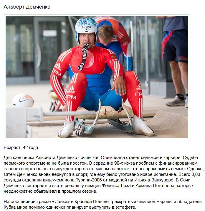 Самые успешные российские спортсмены