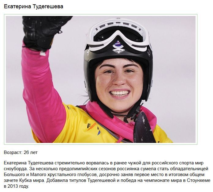 Самые успешные российские спортсмены