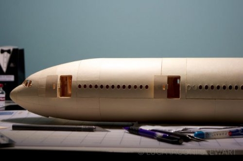 Бумажная модель Боинга 777-300ER в масштабе 1:60 