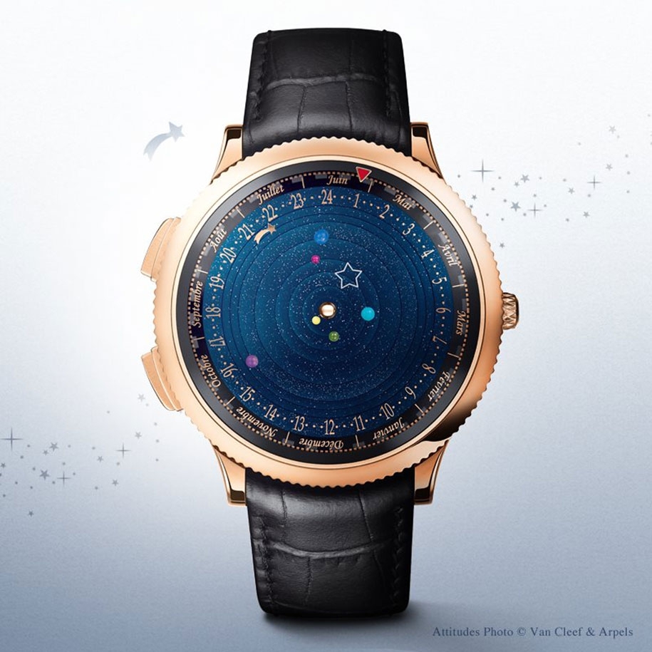 Наручные часы, показывающие точное движение планет