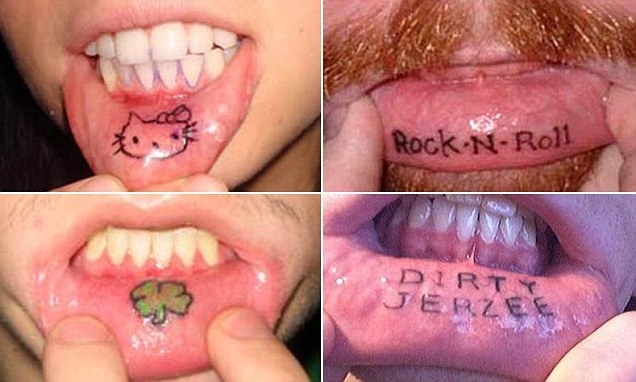 Татуировка на губе - последняя тенденция в боди-арт