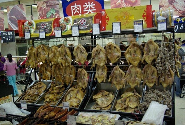 Необычные продукты в китайских супермаркетах
