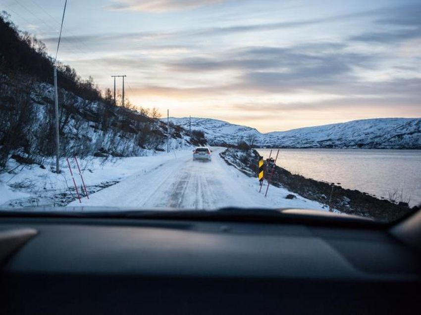 Toyota Auris отправился за северным сиянием