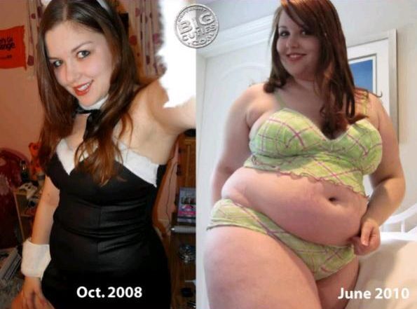 До и после. Набираем вес