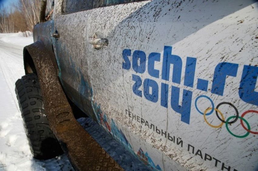 Огромные внедорожники Volkswagen на Олимпиаде в Сочи