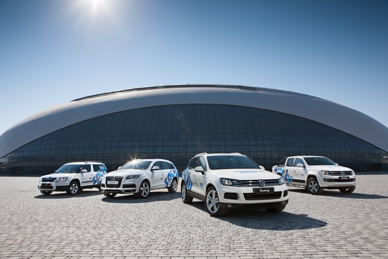Огромные внедорожники Volkswagen на Олимпиаде в Сочи