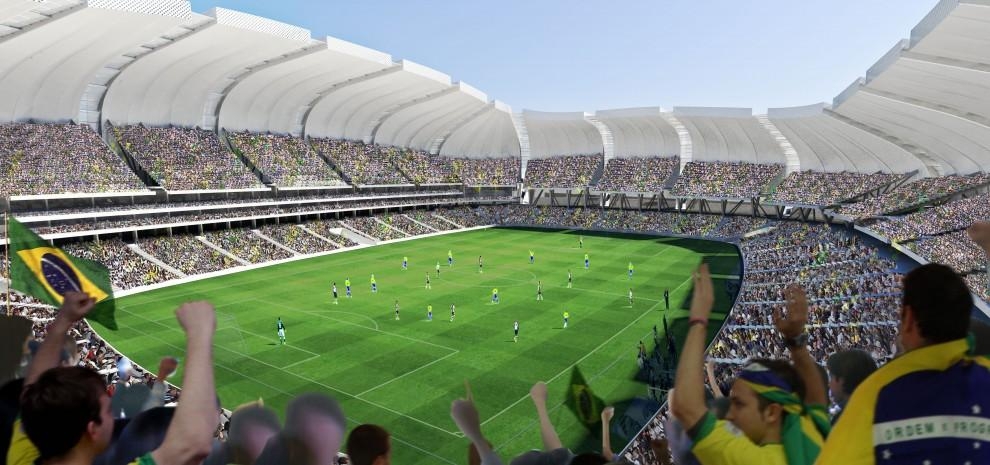 Стадион-цветок Arena das Dunas к Чемпионату Мира по футболу в Бразилии