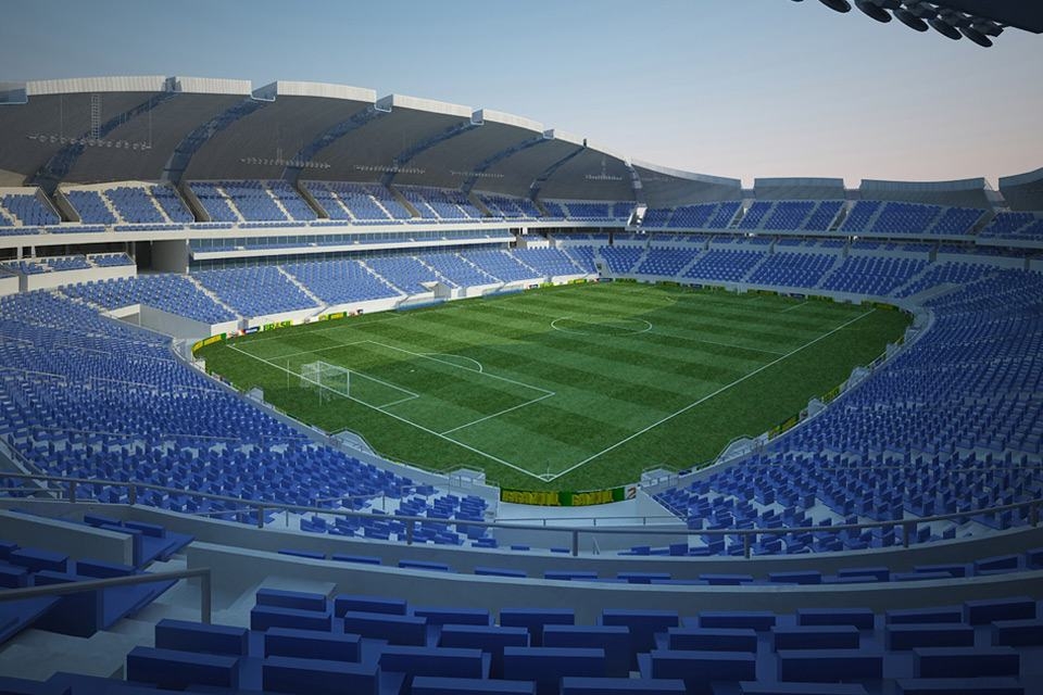 Стадион-цветок Arena das Dunas к Чемпионату Мира по футболу в Бразилии