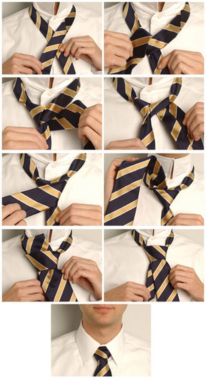 как завязать галстук пошагово фото красиво мужской
