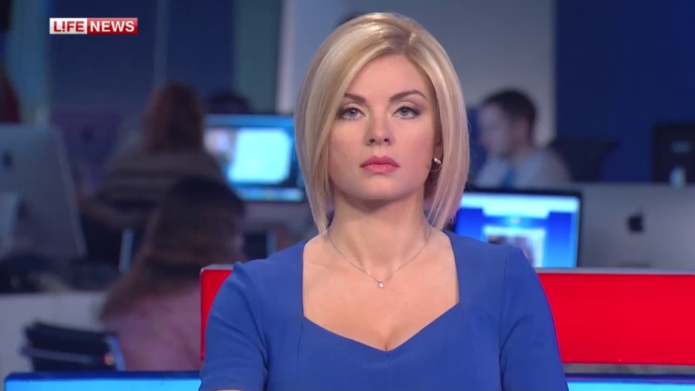 Самая пышногрудая ведущая новостей на российском ТВ