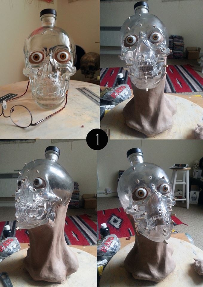 Реконструкция лица из пустой бутылки