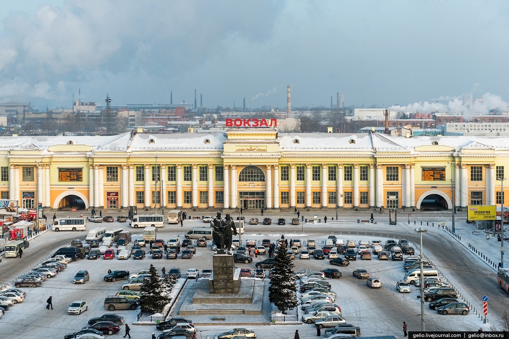 Зимний Екатеринбург с высоты