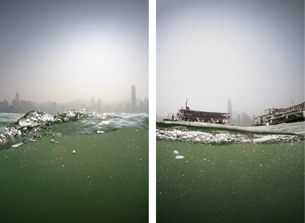 Гонконг из-под воды в фотографиях Андреас Мюллера