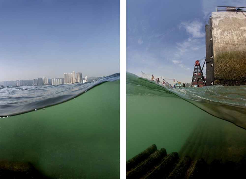Гонконг из-под воды в фотографиях Андреас Мюллера