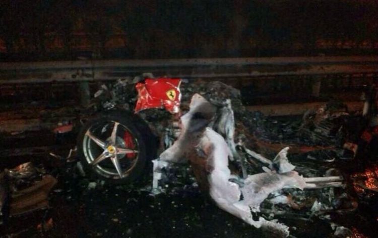 Страшная авария с Ferrari 458 Italia