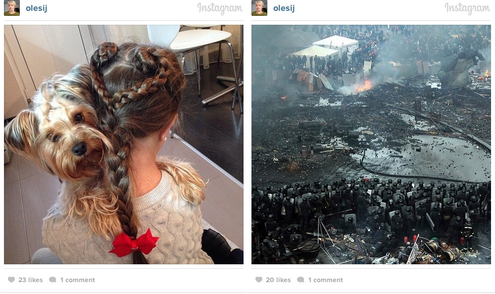 До и после: Киев в Instagram*.