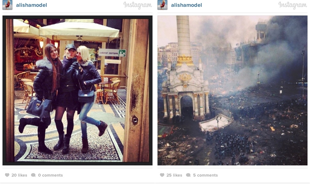 До и после: Киев в Instagram*.