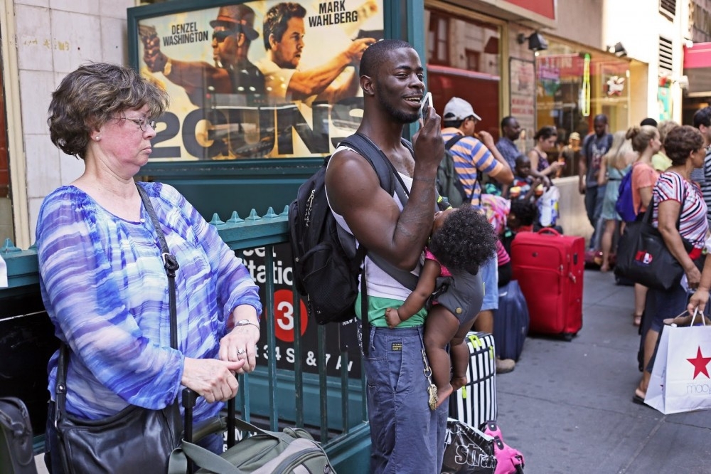 Необычные люди на улицах Нью-Йорка
