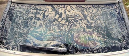 "Грязное искусство" — рисунки на автомобилях Скотта Уэйда (40 фото)