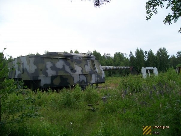 406-мм и 305-мм артустановки на Ржевском полигоне