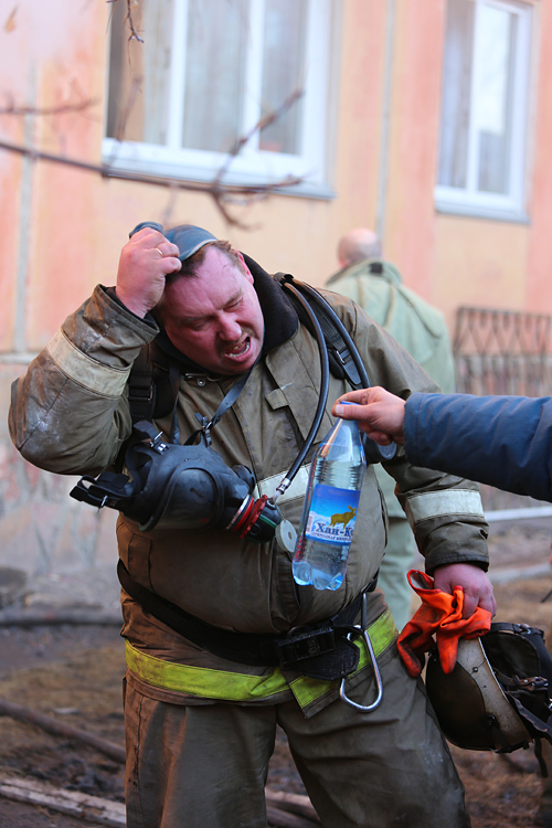 Пожар в Красноярске