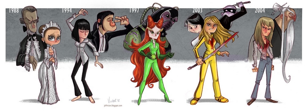 Эволюция актеров и актрис в карикатурах