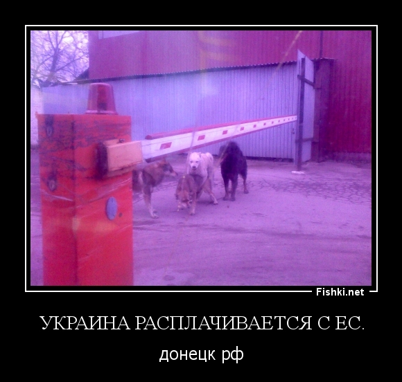 Украина расплачивается с ЕС.