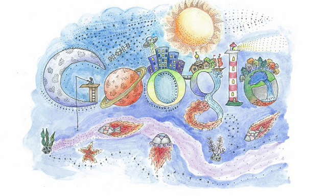  Дети нарисовали дудлы для Google