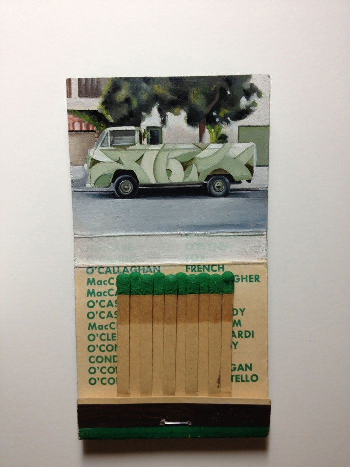 Живопись на спичечных коробках от Joseph Martinez