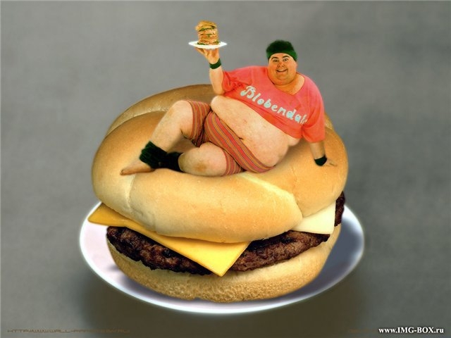 Американская пища способствует ожирению