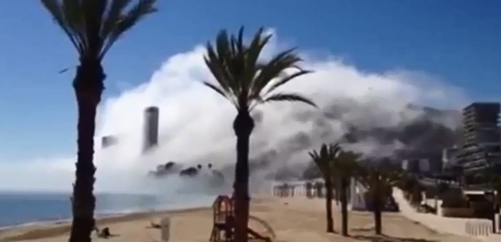 Странное явление в Испании в безоблачную погоду